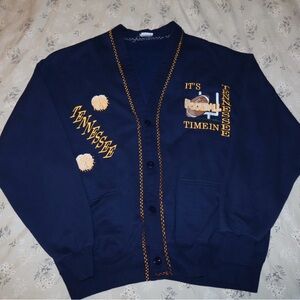 Vintage 80s/90s Jerzees Tennessee Football Cardigan